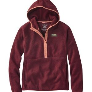 L.L. Bean sweater fleece pullover hoodie - NEW!
